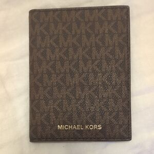 Michael Kors Brown Monogram Card Holder